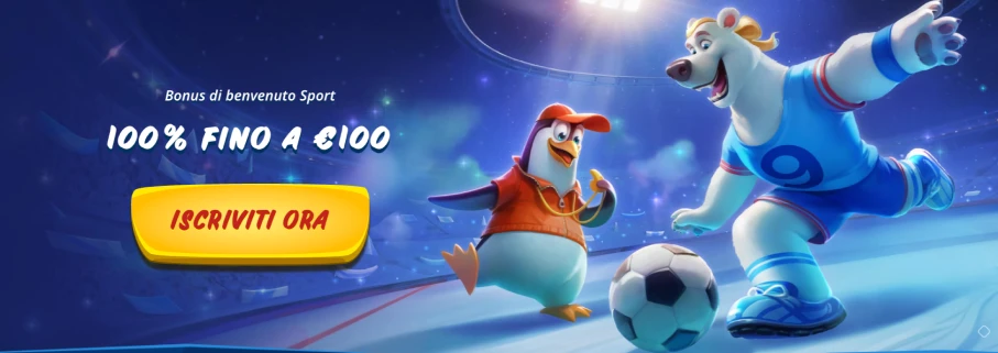 Bonus di benvenuto per lo sport su SG Casino: 100% fino a €100